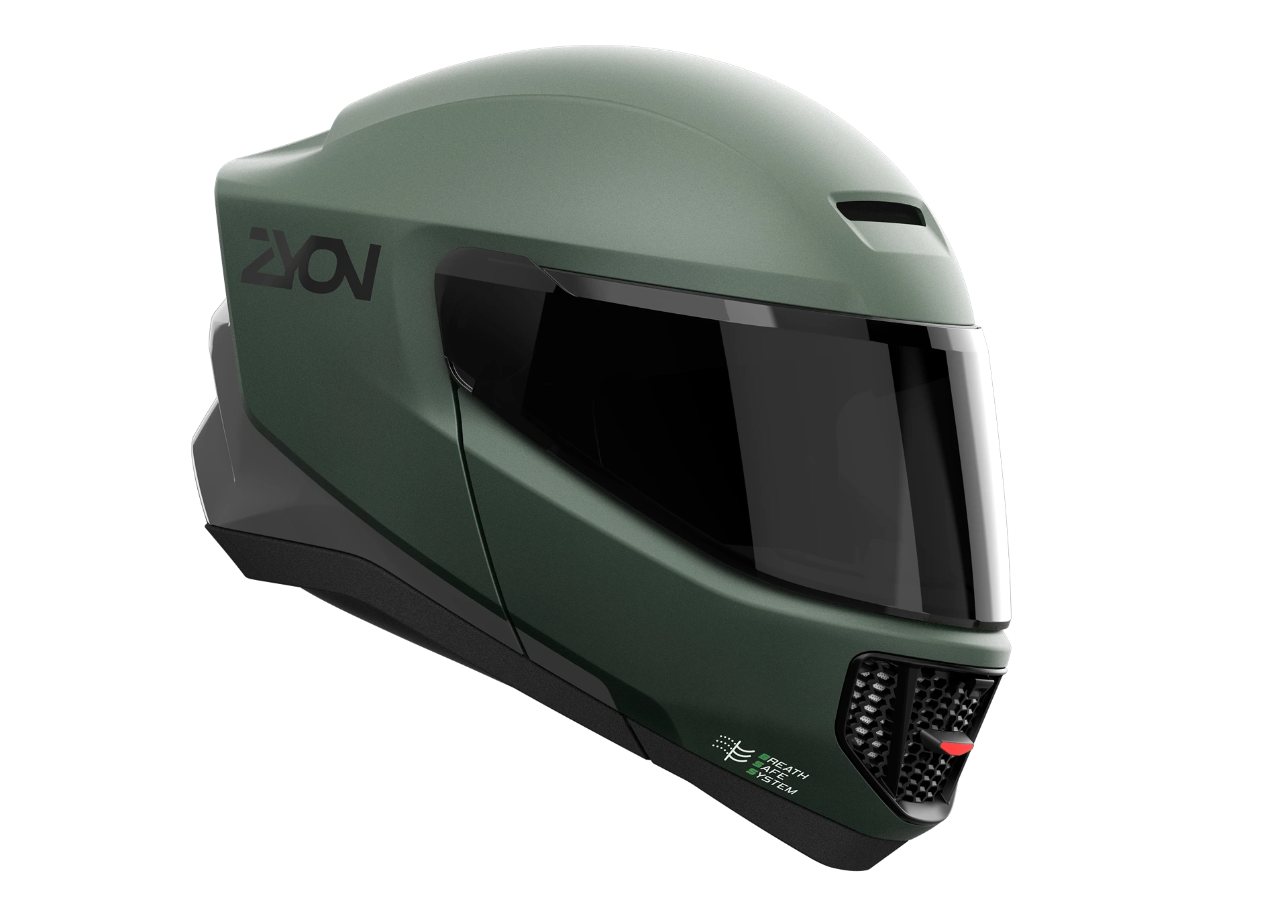 Zyon Helmet Front - Green