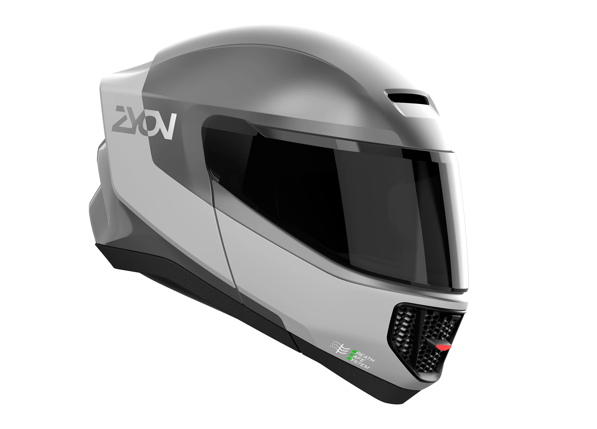 Zyon Helmet Front - Grey