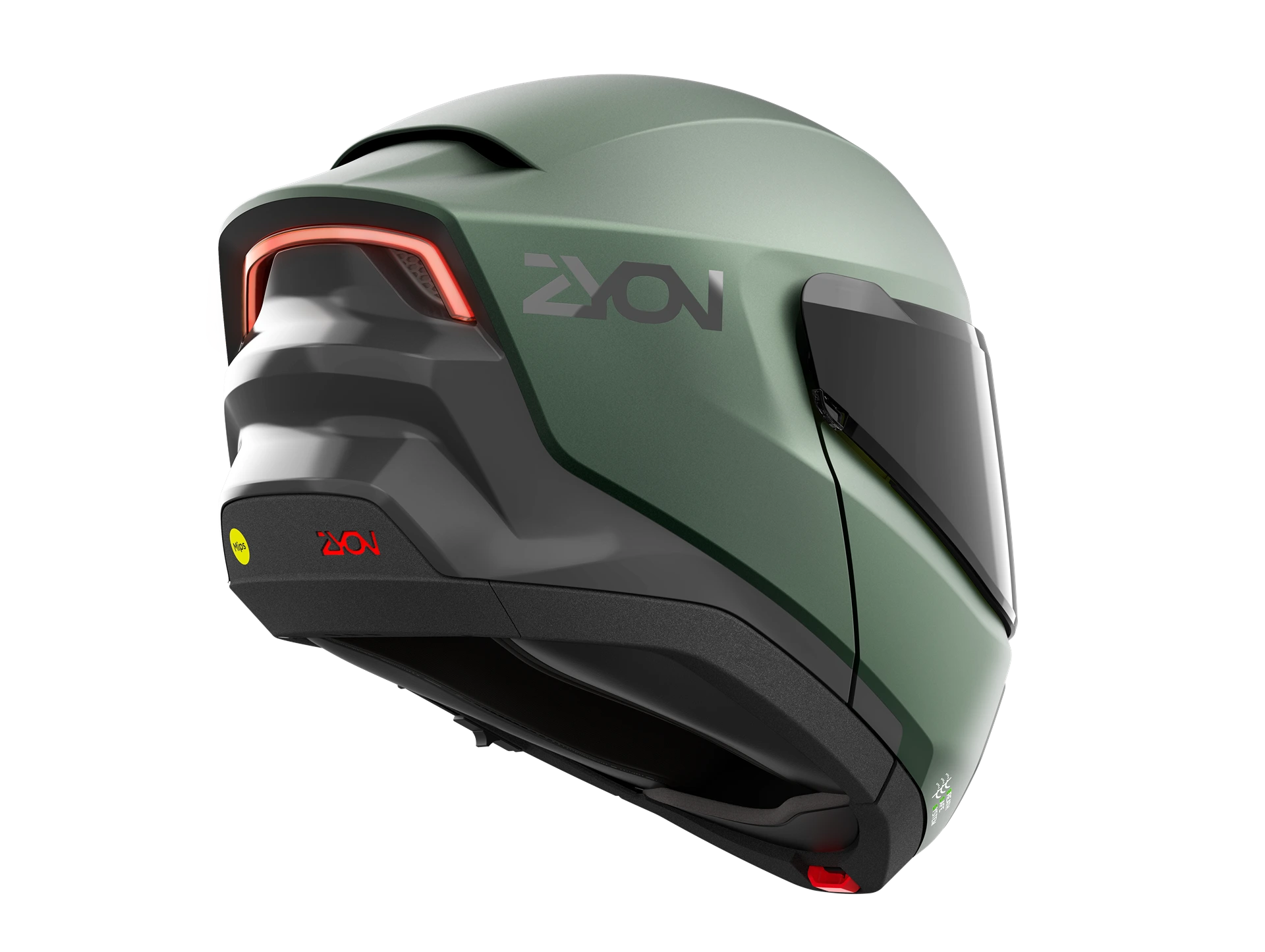 Zyon Helmet Side Profile - Green
